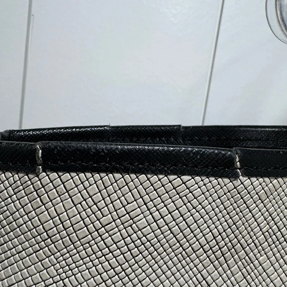 Brahmin All Day Tote Leather Black Straps See Pics For Flaws